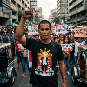 Camiseta Protesta contra la corrupción filipina anti Marcos