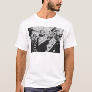 Camiseta Protesta contra trabajo infantil en desfile de