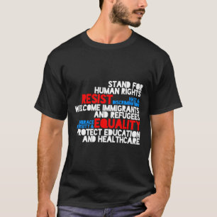 Camiseta Protesta contra Trump por los derechos humanos res