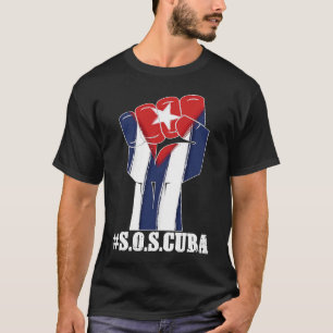 Camiseta Protesta cubana a favor de sos cuba libre sos cub