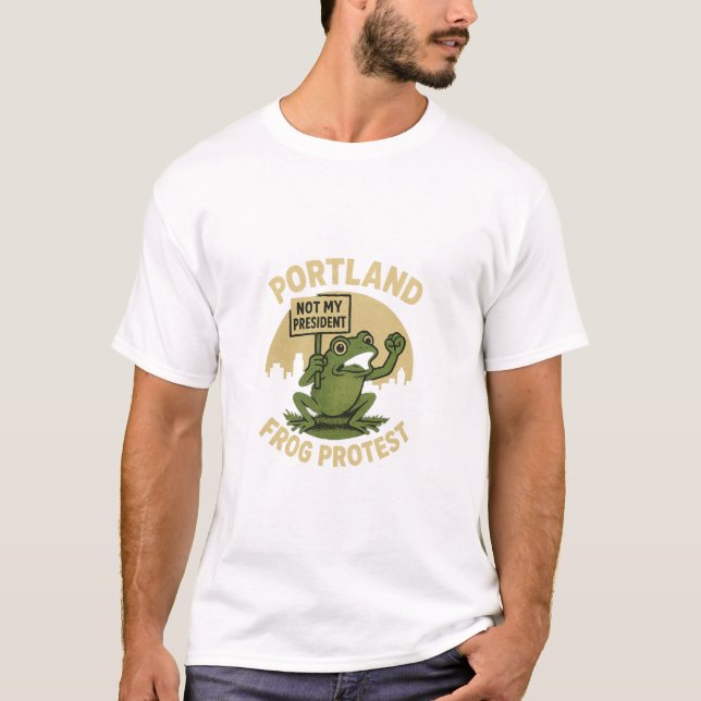 Camiseta Protesta de Rana de Portland (Anverso)