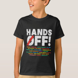 Camiseta Protesta Fuera las Manos de Medicare Seguridad Soc