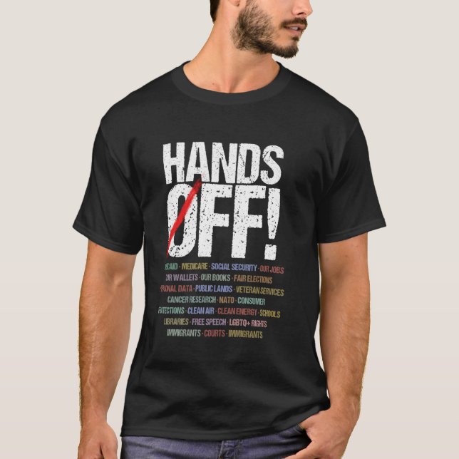 Camiseta Protesta Manos Afuera (Anverso)