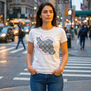 Camiseta Protesta Mujer Vida Libertad Flores Rosas