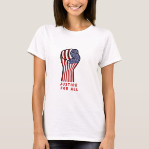 Camiseta Protesta Patriótica Por La Justicia De Puños