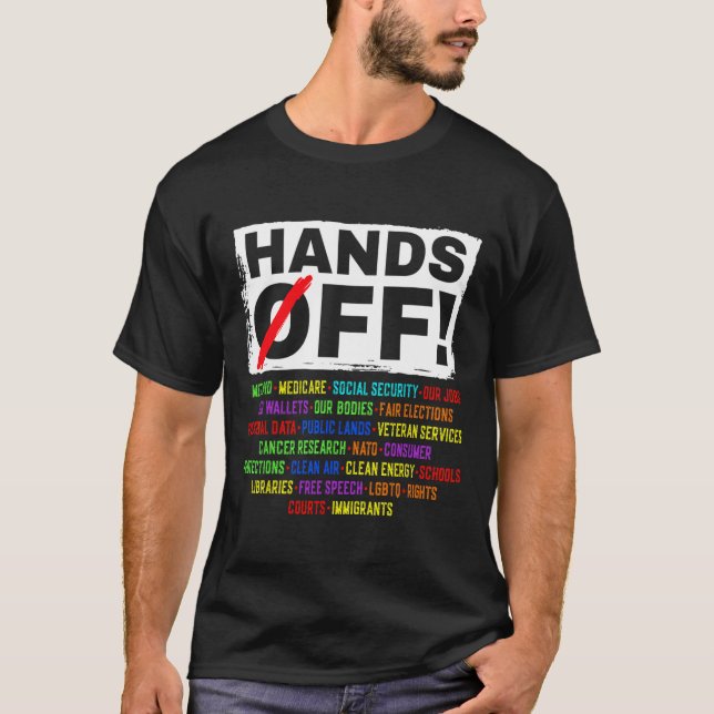 Camiseta Protesta por la seguridad social contra manifestac (Anverso)