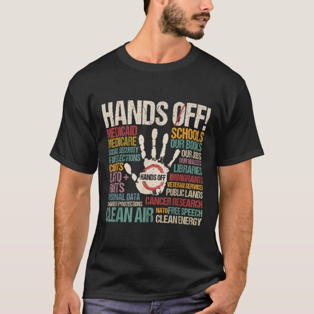 Camiseta Protesta sin manos (Anverso)