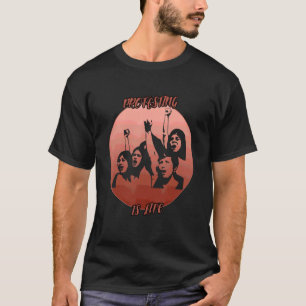 Camiseta Protestando Sombra En Un Círculo Rojo