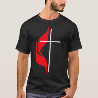 Camiseta Protestante de la bandera metodista de los metodis