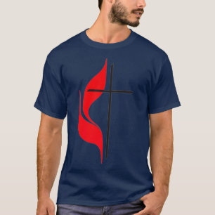 Camiseta Protestante de la bandera metodista de los metodis