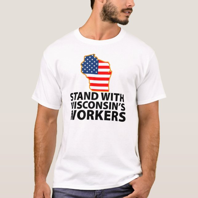 Camiseta Protestas de Wisconsin (Anverso)