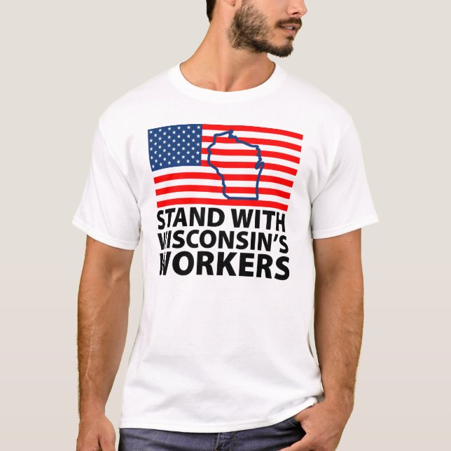 Camiseta Protestas de Wisconsin (Anverso)