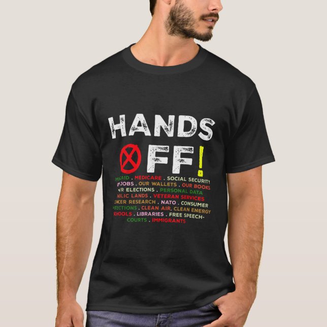 Camiseta Protestas Por La Seguridad Social Y Medicare Pro (Anverso)