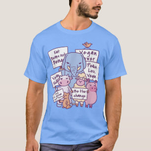 Camiseta Protesting animals vegan T-Shirt