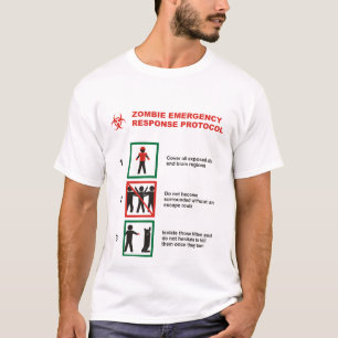 Camiseta Protocolo de la respuesta de emergencia del zombi