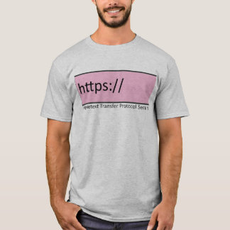 Camiseta protocolo de transferencia de hipertexto de https 