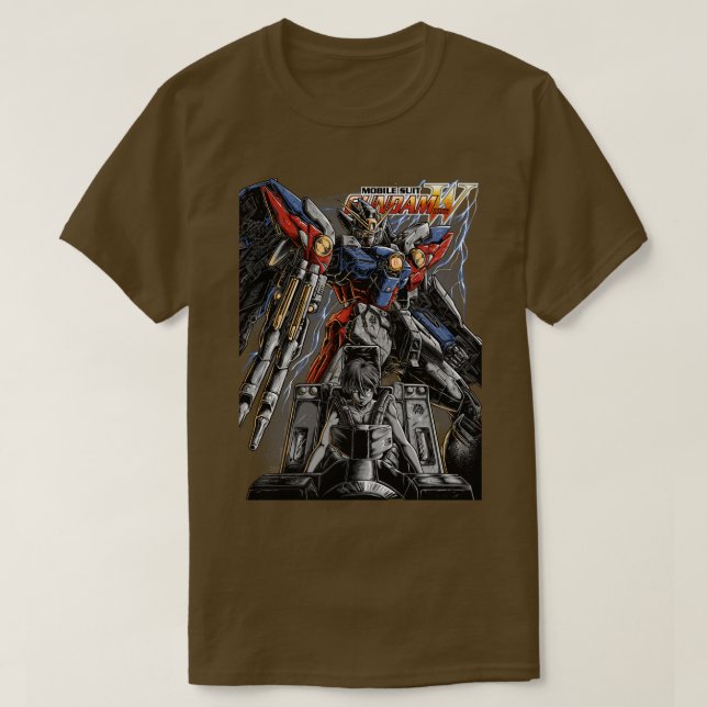 Camiseta Prototipo de Wing Cero de Gundam (Diseño del anverso)