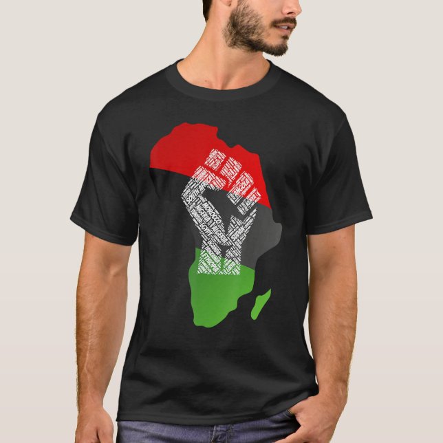 Camiseta Proud Africa Flag African Continent Young ed Ances (Anverso)
