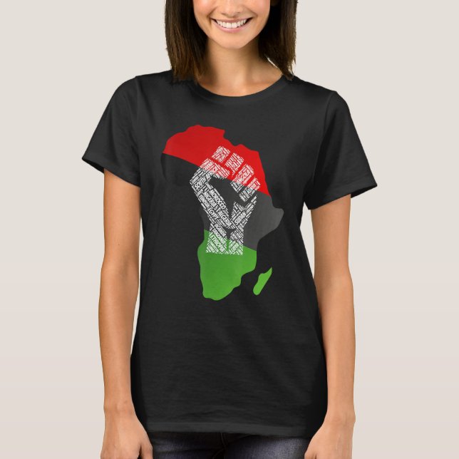 Camiseta Proud Africa Flag African Continent Young ed Ances (Anverso)