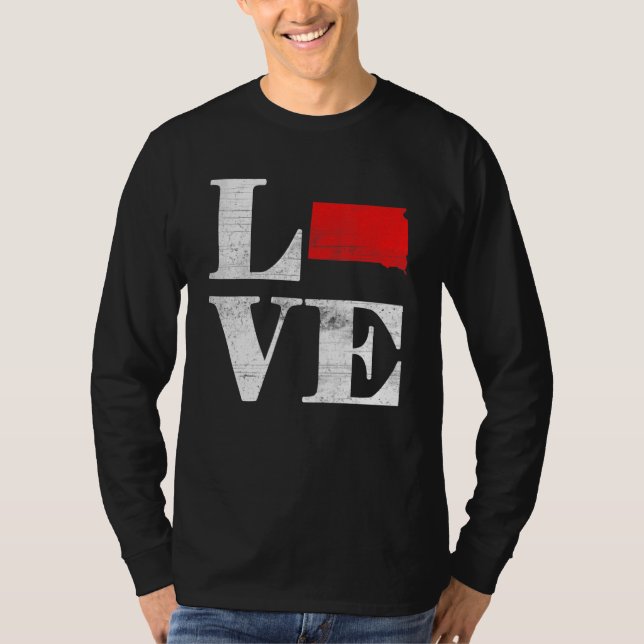 Camiseta Proud America Citizen State Flag Land Map Love Sou (Anverso)
