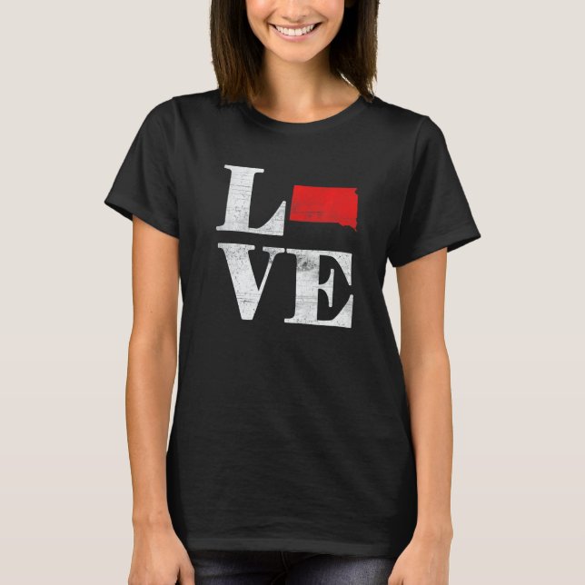 Camiseta Proud America Citizen State Flag Land Map Love Sou (Anverso)