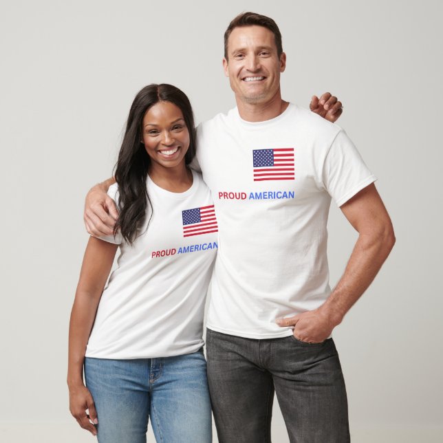 Camiseta Proud American T Shirt (Unisexo)