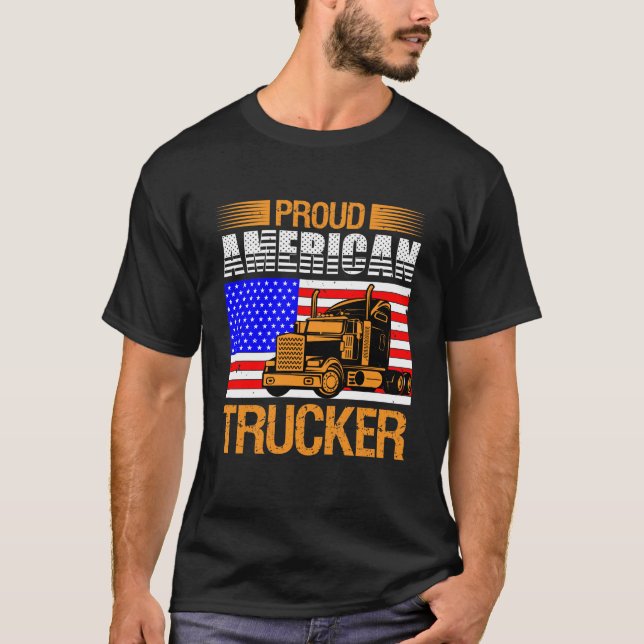 Camiseta Proud American Trucker (Anverso)