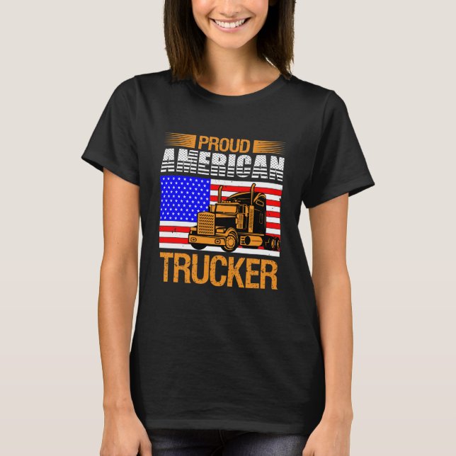Camiseta Proud American Trucker (Anverso)