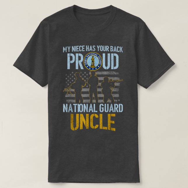Camiseta Proud Army National Guard Uncle  U  (Diseño del anverso)