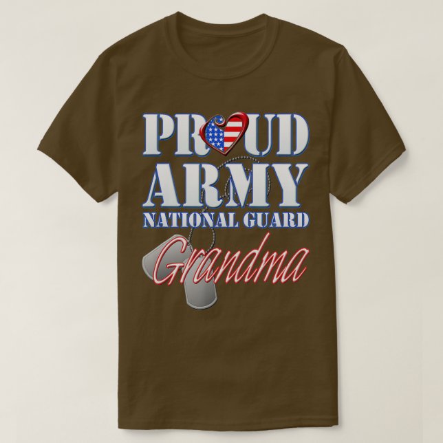 Camiseta Proud Armys Grandma  Military Pride (64)  (Diseño del anverso)