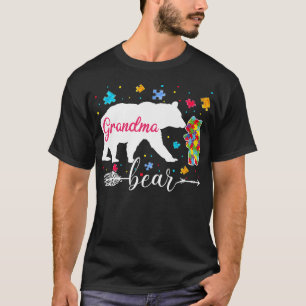 Camiseta Proud Autism Grandma Bear Puzzle Autism Awareness