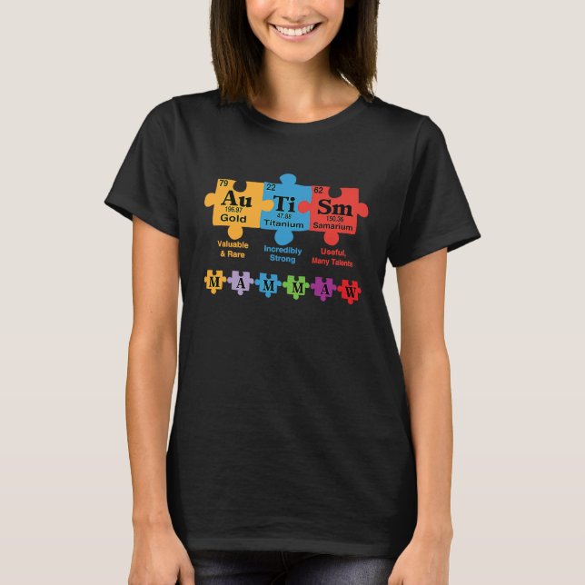 Camiseta Proud Autism Mammaw Autism Awareness Matching Fami (Anverso)