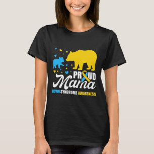 Camiseta Proud Bear Mama Conciencia del Síndrome de Down
