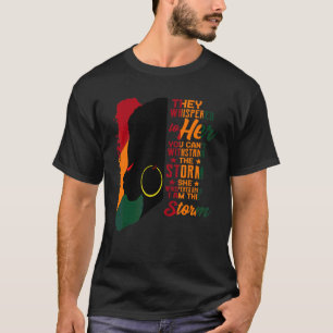 Camiseta Proud Black African American Ladies Black History 