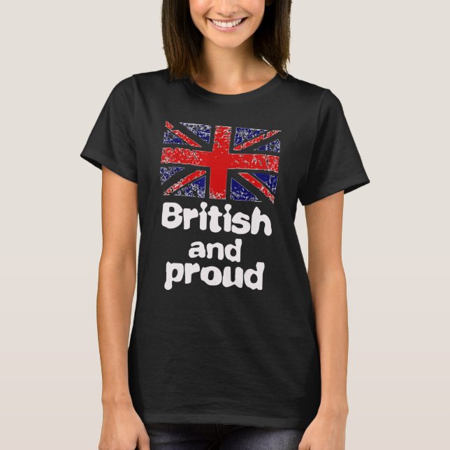 Camiseta Proud British Patriotic Man  Women and Child (Anverso)