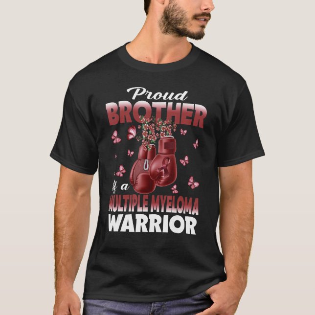 Camiseta Proud Brother Of A Multiple Myeloma Warrior Awaren (Anverso)
