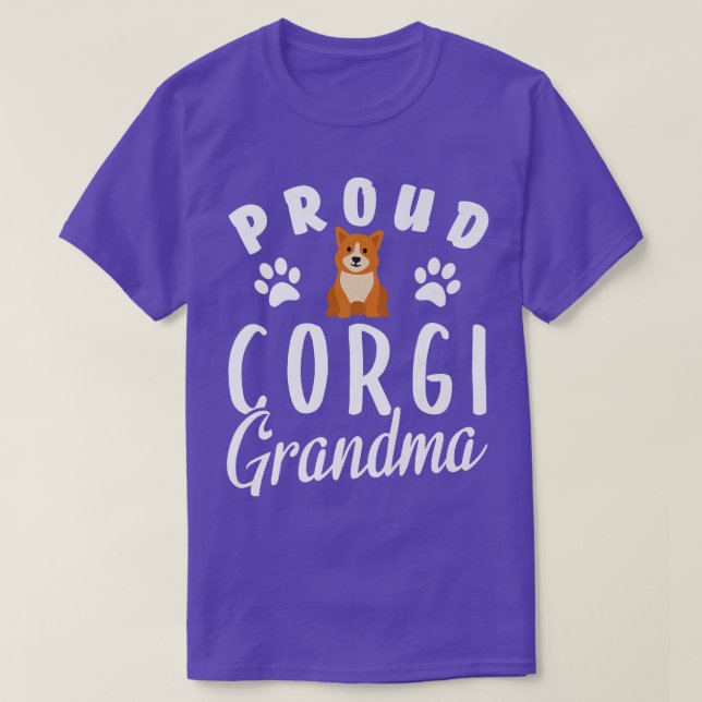 Camiseta Proud Corgi Grandma  (Diseño del anverso)