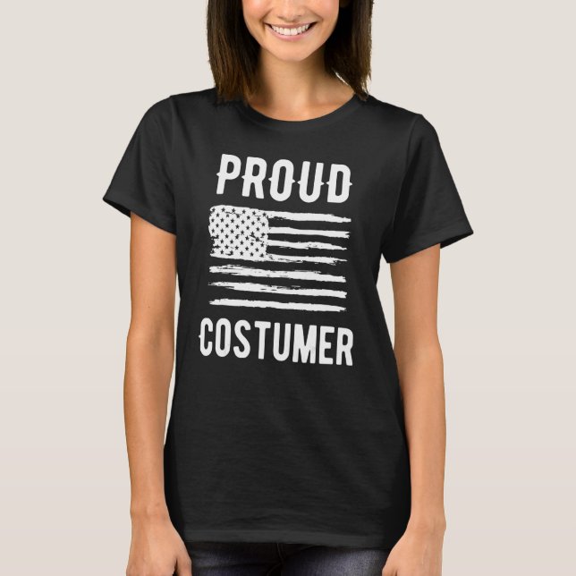 Camiseta Proud Costumer Profession American Flag (Anverso)