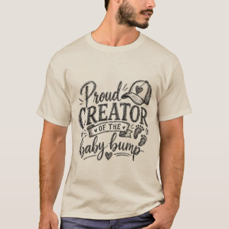 Camiseta Proud Creator of the Baby Bump Funny Dad-to-Be Tee