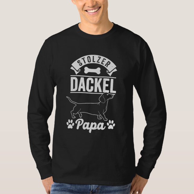 Camiseta Proud Dachshund Dad  Dog Lover (Anverso)
