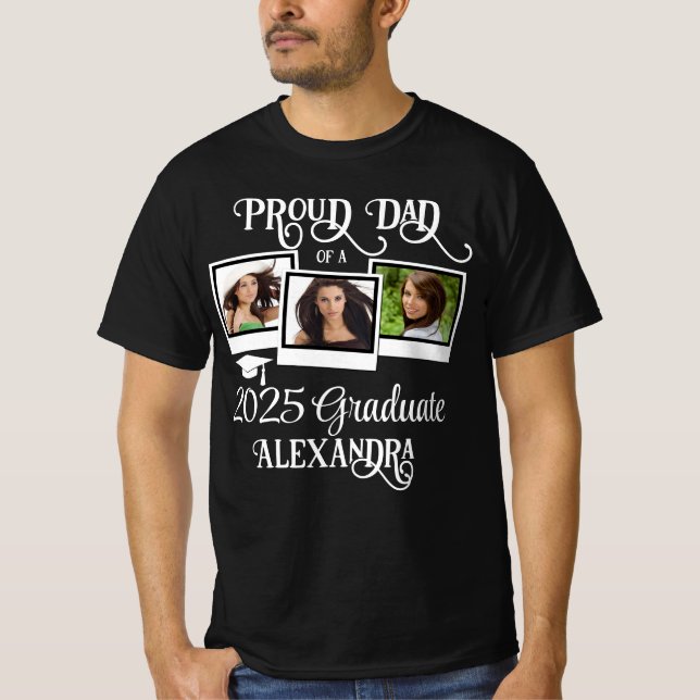 Camiseta Proud Dad of a 2023 Graduate Graduation Photo (Anverso)