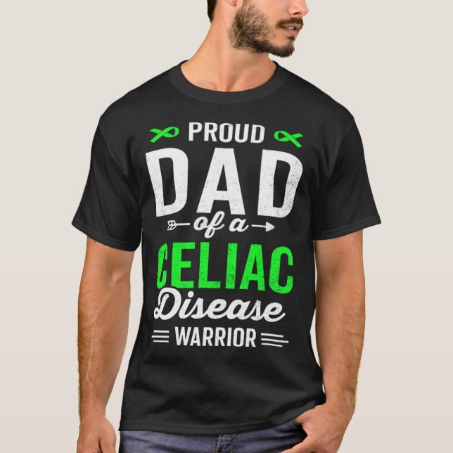 Camiseta Proud Dad of a Celiac Disease Warrior Survivor Awa (Anverso)