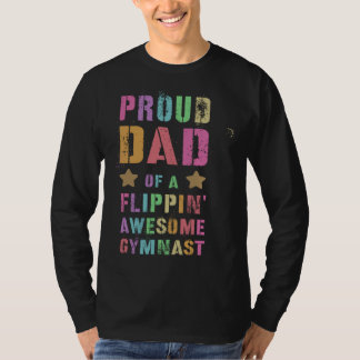 Camiseta PROUD DAD OF A FLIPPIN AWESOME GYMNAST Gymnastics 