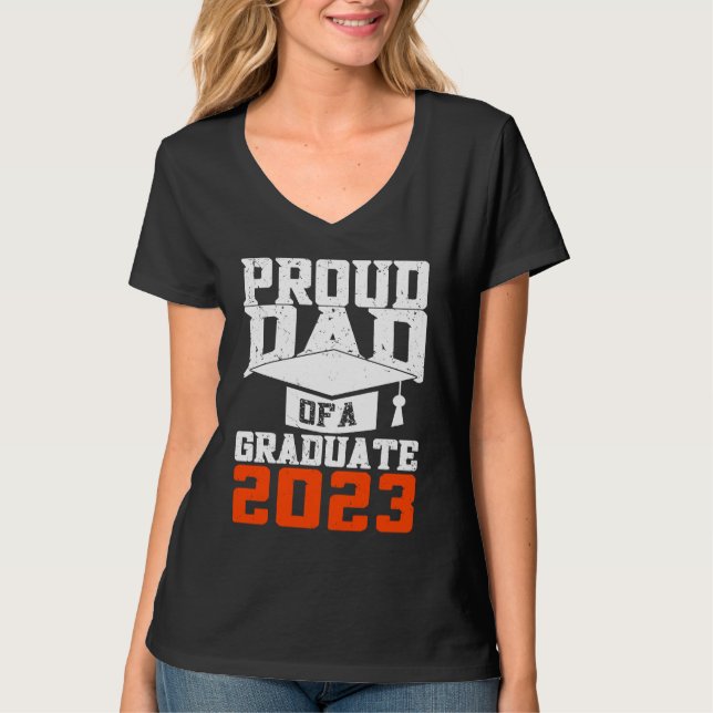 Camiseta Proud Dad Of A Graduate  Graduate Graduation (Anverso)
