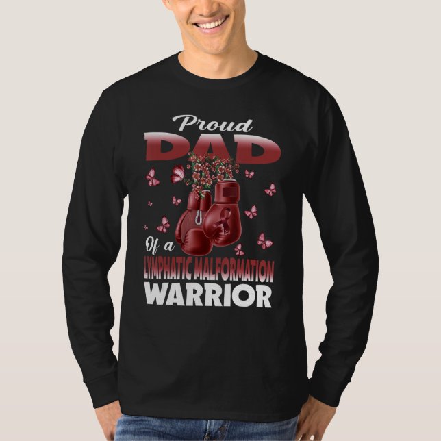 Camiseta Proud Dad Of A Lymphatic Malformation Warrior Awar (Anverso)