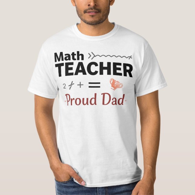Camiseta Proud Dad of a Math Professor (Anverso)
