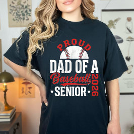 Camiseta Proud Dad Of Senior 2026 Baseball Player Family 