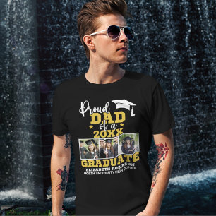 Camiseta Proud Dad of the Graduate Photo collage
