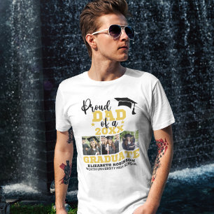 Camiseta Proud Dad of the Graduate Photo collage