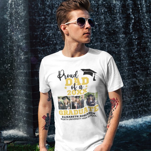 Camiseta Proud Dad of the Graduate Photo collage (Subido por el creador)